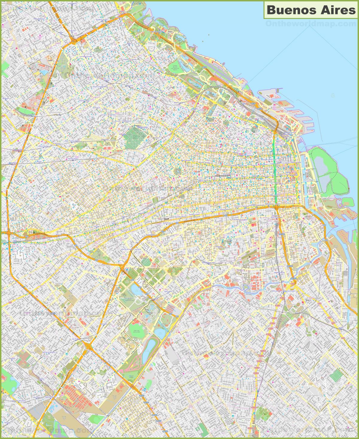 ブエノスアイレス市街地地図