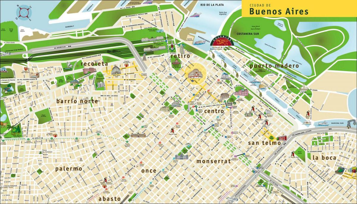 ブエノスアイレス観光マップ